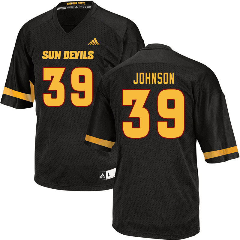 Men #39 Nick Johnson Arizona State Sun Devils College Football Jerseys Sale-Black - Click Image to Close